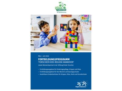 Vorschau auf das Fortbildungsprogramm Forscherkids Region Hannover