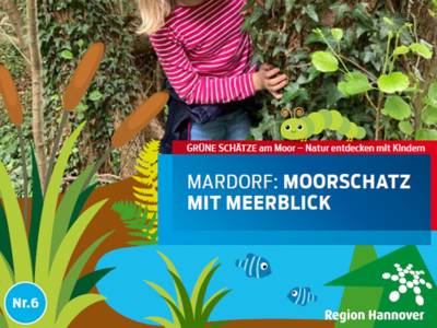 Das bunte Cover eines Kinderheftes &uuml;ber Mardorf