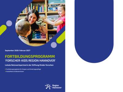 Deckblatt des Programms der Forscherkids Region Hannover U3