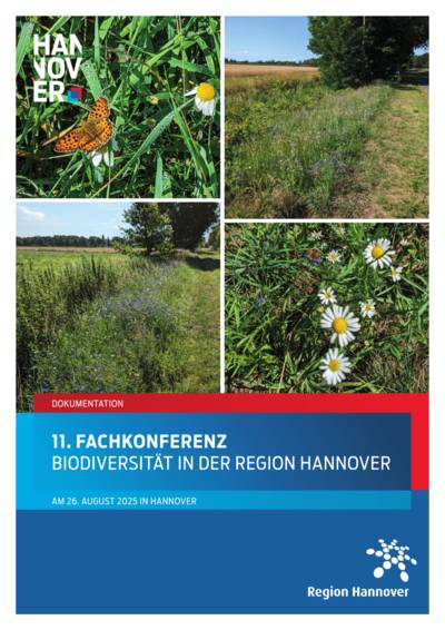 Titelbild der Broschüre 11. Fachkonferenz Biodiversität in der Region Hannover