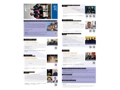 Vorschau auf das Programm Kultur im Schloss Region Hannover