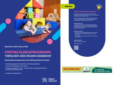 Deckblatt des Programms der Forscherkids Region Hannover