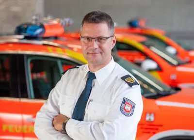 Bereichsleitung Branddirektor Jan Feichtenschlager.