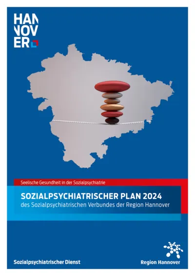 Titelbild der Broschüre "Sozialpsychiatrischer Plan 2024"