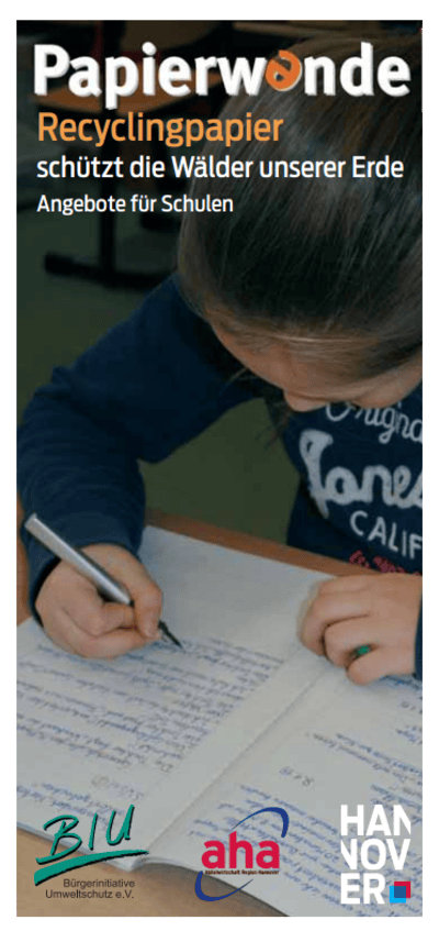 Cover Flyer Papierwende