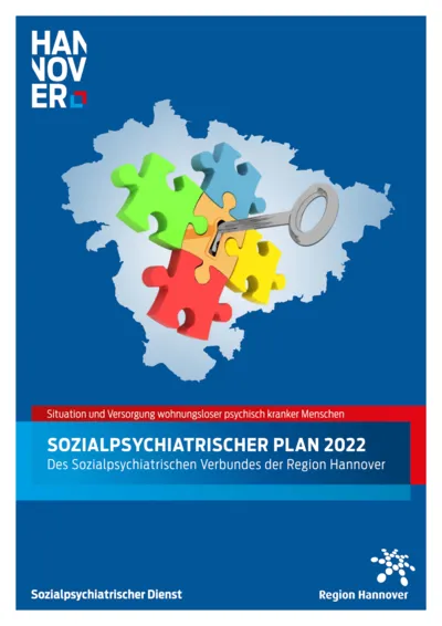 Titelbild der Broschüre "Sozialpsychiatrischer Plan 2022"