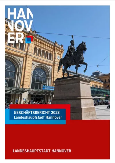 Titelbild eines Geschäftsberichts.