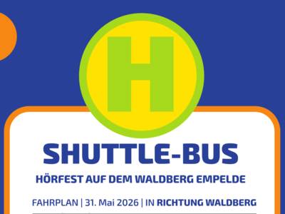 Fahrplan Hörfest Shuttle-Bus