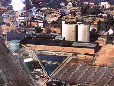Luftaufnahme Zuckerfabrik Rethen