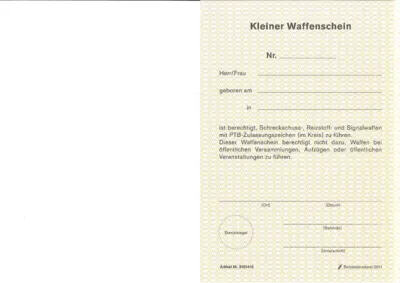 Kleiner Waffenschein