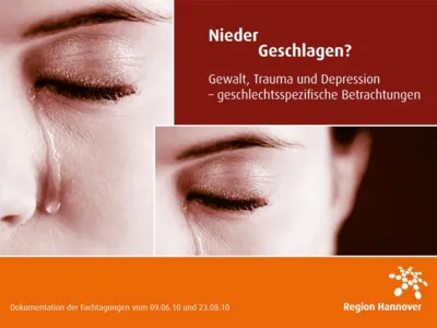 Ausschnitt aus einem Gesicht: Auge und Nase, aus dem Auge l&auml;uft eine Tr&auml;ne Richtung Nasenfl&uuml;gel