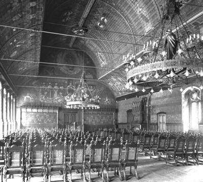 Der von C.W. Hase entworfene Große Saal im Alten Rathaus Hannover