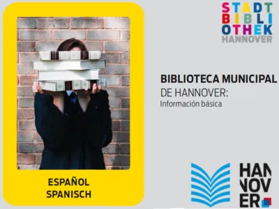 Bibliotheksflyer in spansicher Sprache