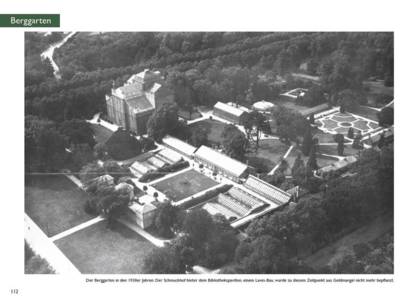Luftbild Berggarten 1930er Jahre