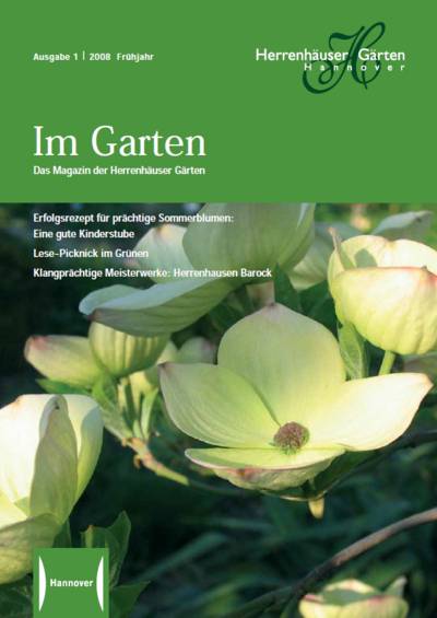 Die Titelseite der Ausgabe 1/2008 von "Im Garten"