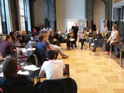 Workshop mit Cesy Leonard vom Zentrum f&uuml;r Politische Sch&ouml;nheit (2016)