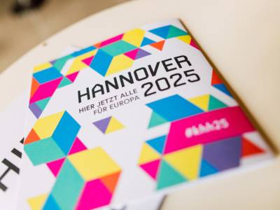 Der "Kuxel", kurz für "Kultur Pixel" ist das gestalterische Hauptelement der Bewerbung Hannovers zur Kulturhauptstadt 2025
