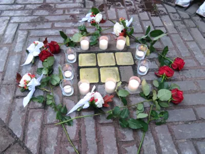 Stolpersteine f&uuml;r die Familie Eigermann