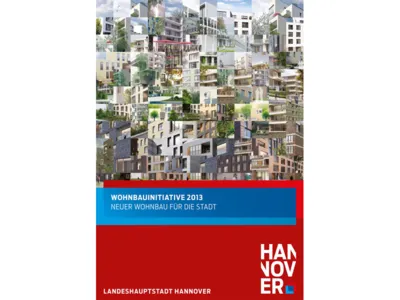 Titelgrafik des Flyers Wohnbauinitiative 2013