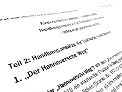 Ausschnitt aus einem Bericht über Kinderarmut