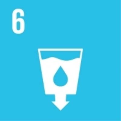 Symbol für globales Nachhaltigkeitsziel Nr. 6 "Sauberes Wasser für alle"