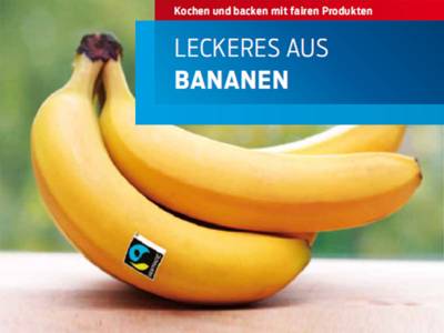 Bananen mit dem Fair Trade Siegel