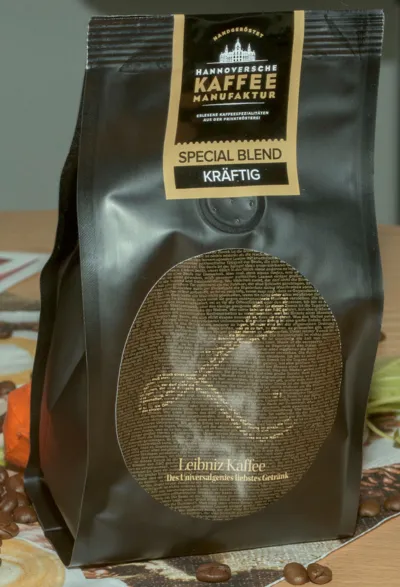 Eine Kaffee-Packung.