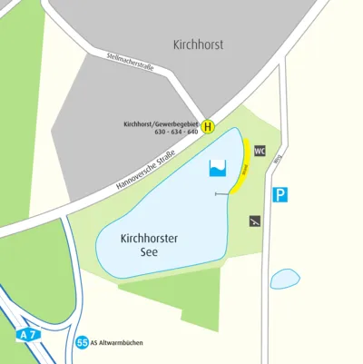 Anfahrtskizze Kirchhorster See