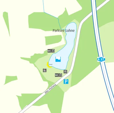 Anfahrtskizze Parksee Lohne