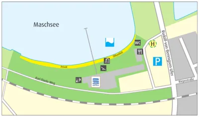 Anfahrtskizze Strandbad Maschsee