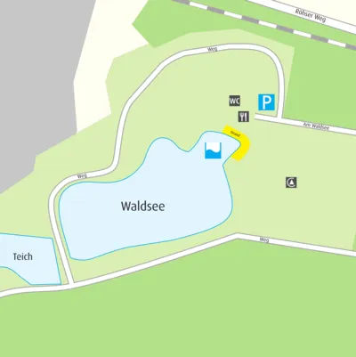 Anfahrtskizze Waldsee im Hainwald