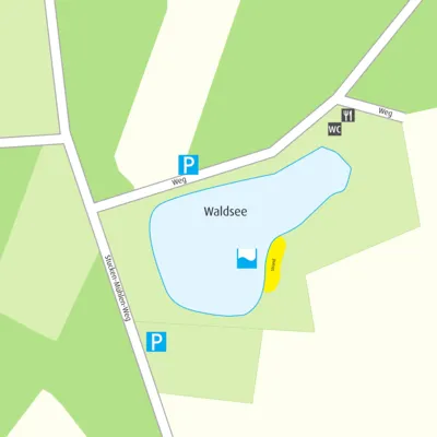 Anfahrtskizze Waldsee Krähenwinkel
