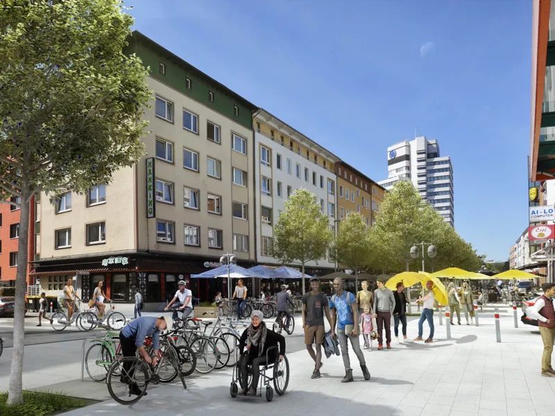 Visualisierung einer Stra&szlig;e.