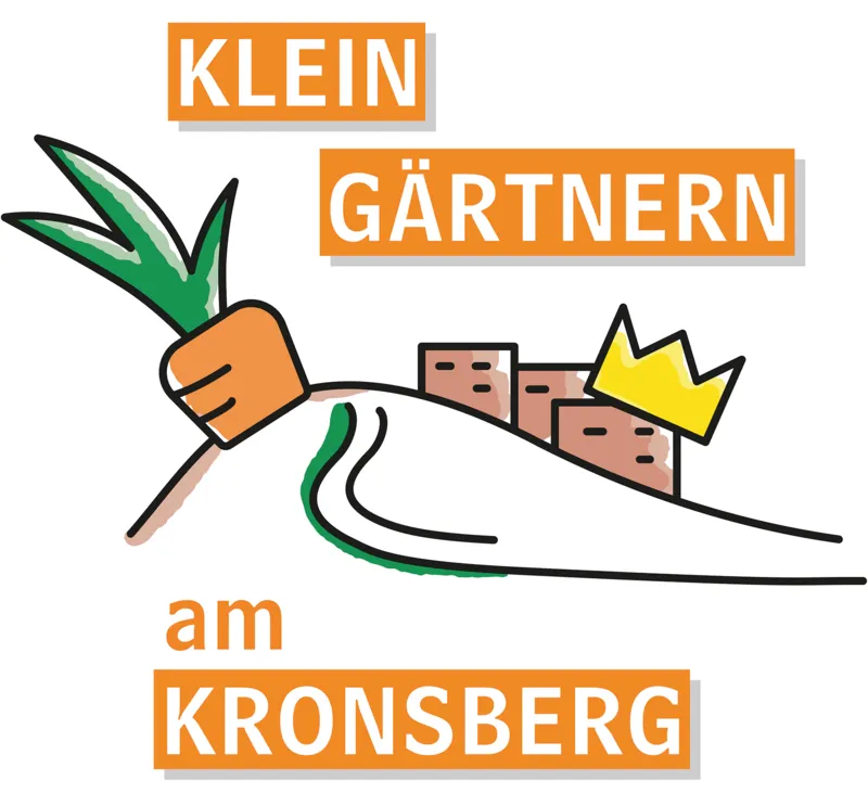 Ein Logo. Darin steht "Klein G&auml;rtnern am Kronsberg".