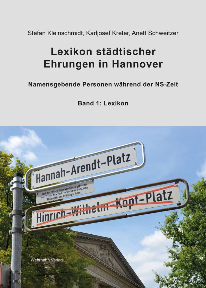 Buchcover "Lexikon st&auml;dtischer Ehrungen in Hannover", erschienen 2025