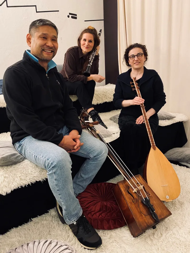 Polypol Dozenten (v.l.n.r.): Naranbaatar Purevodorj, Hannah Heuking und Zeynep Irmak