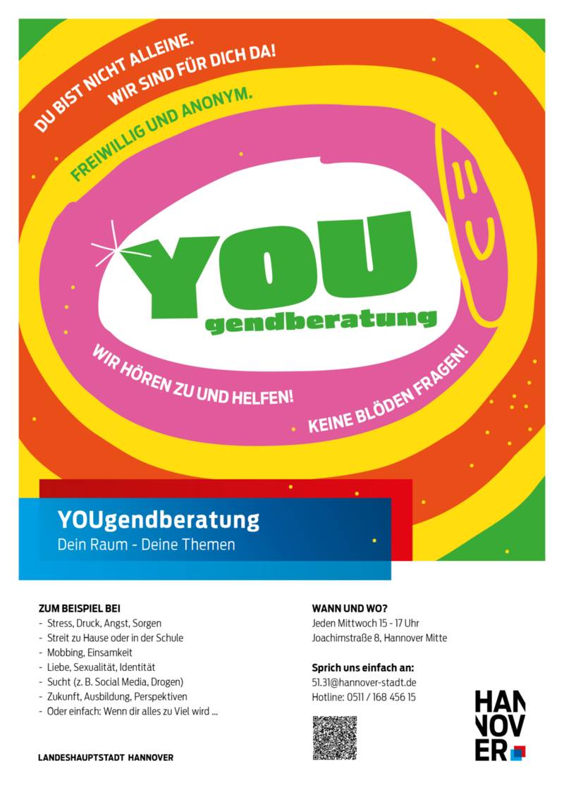 YOUgendberatung - die Sprechstunde der Stadt Hannover für Jugendliche