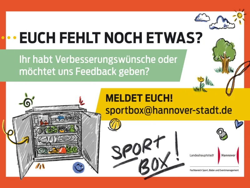 SportBox Hinweisschild