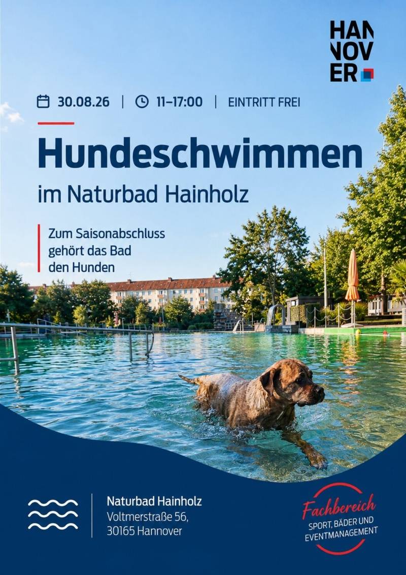 Hund im Schwimmbecken