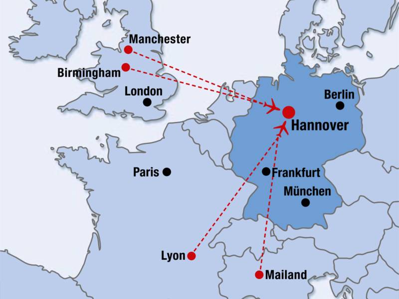 Routes served by flybe