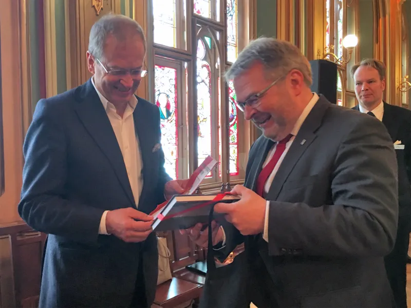 Andris Ameriks und Thomas Hermann
