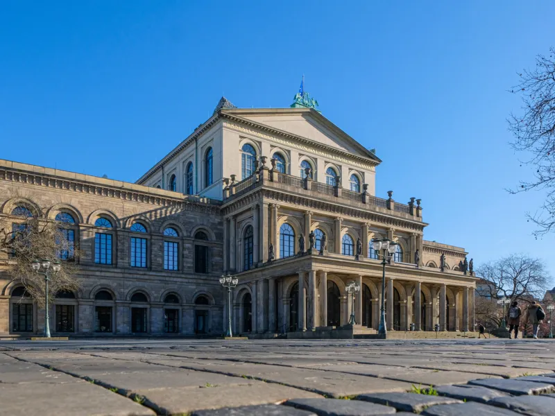 Aufnahme von dem Geb&auml;ude der Staatsoper Hannover