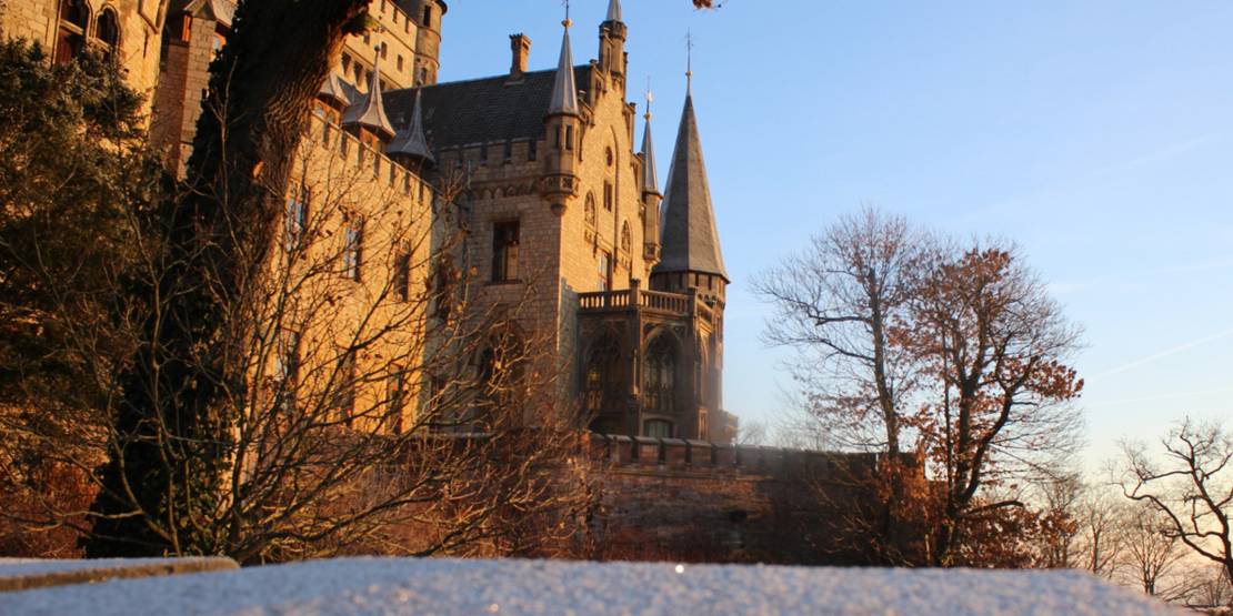Blick auf Schloss Marienburg