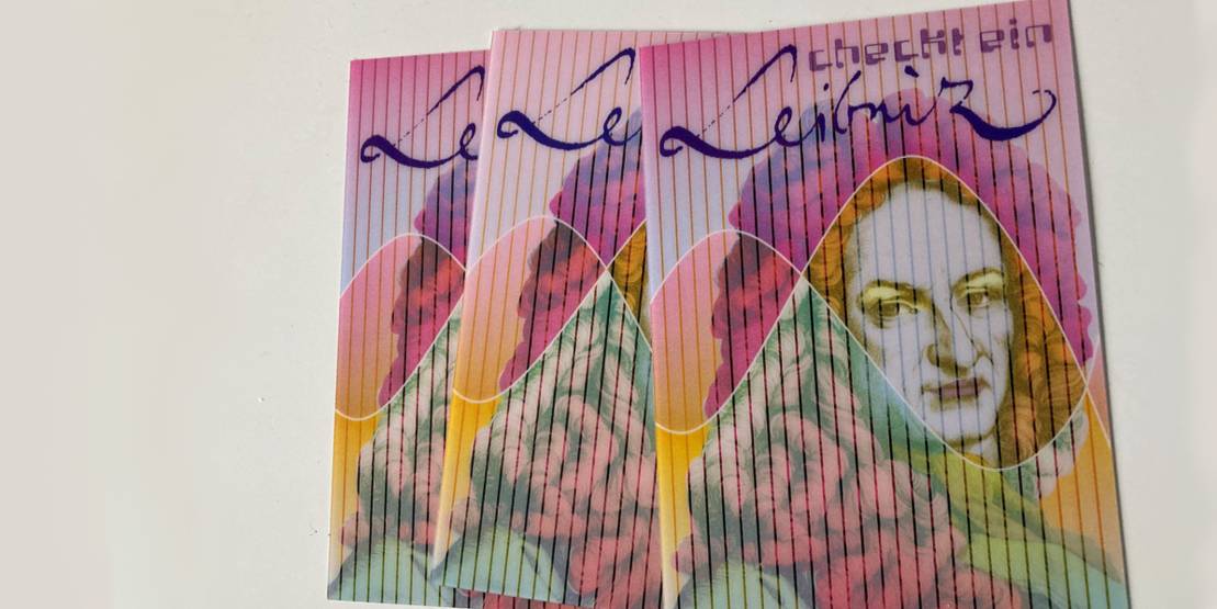 Postkarten mit Leibnizmotiv