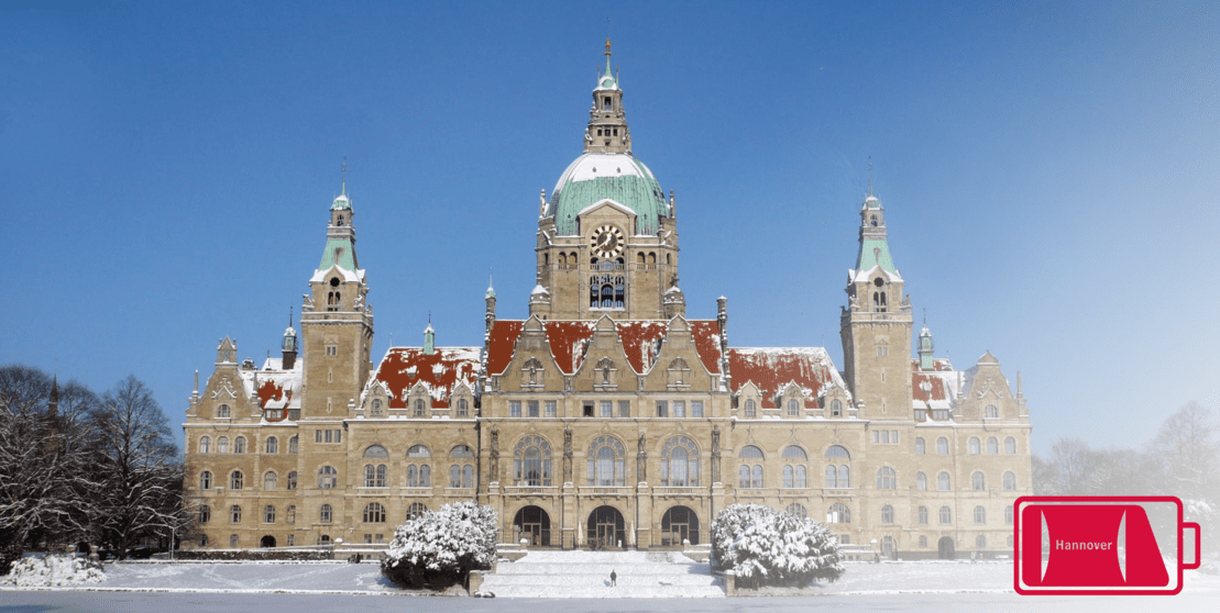 Das Neue Rathaus im Winter