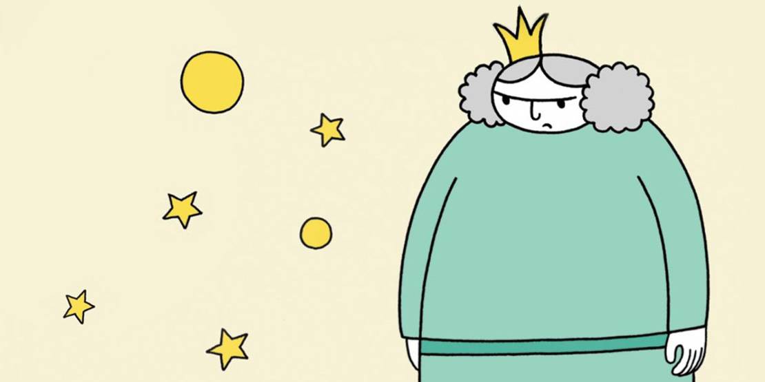 Die Comicfigur „Die dicke Prinzessin Petronia“ von Katharina Greve