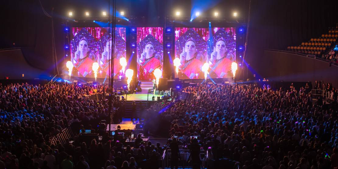 Bühnenshow der Schlagernacht des Jahres