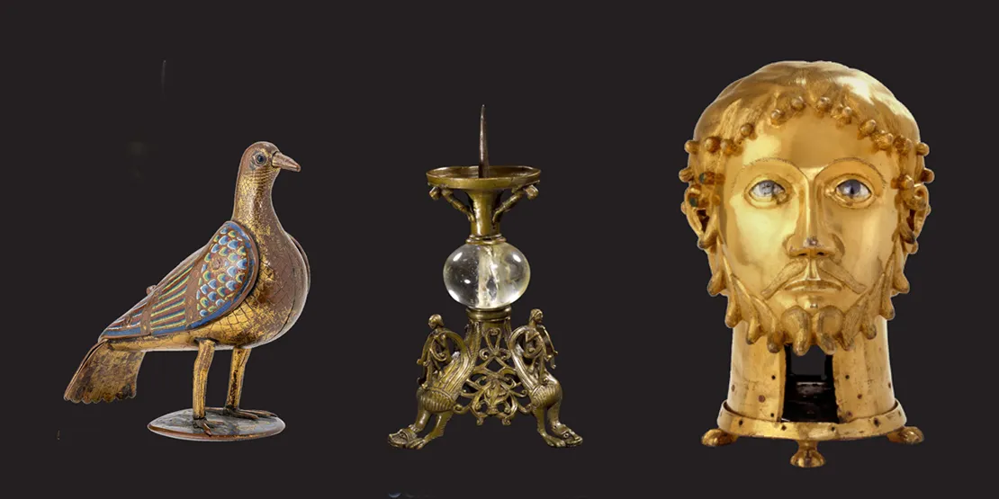 Drei Relikte aus der Mittelaltersammlung im Museum August Kestner