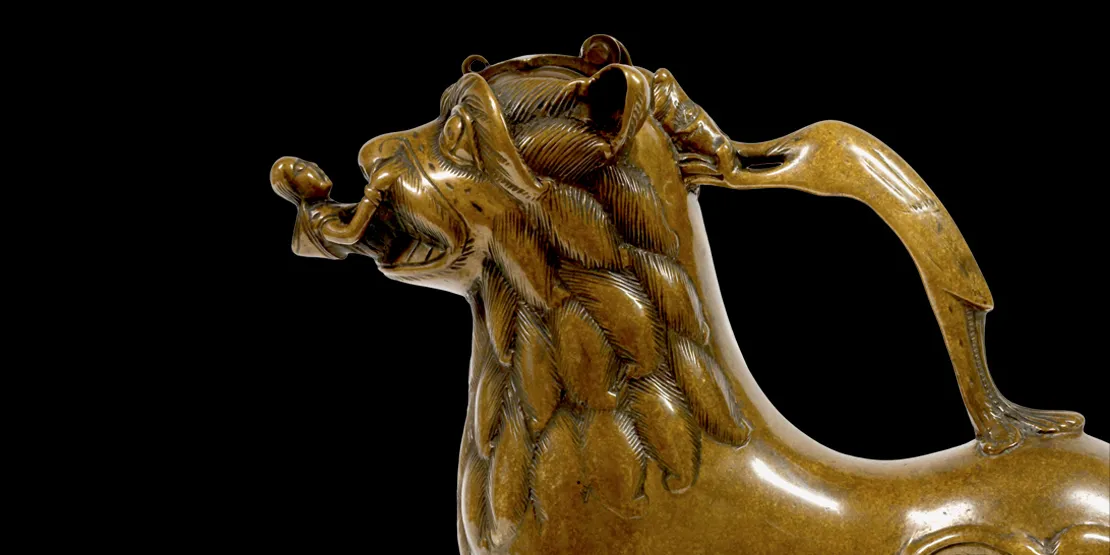 Eine Aquamanile aus dem Mittelalter