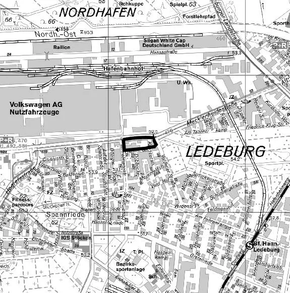 &Uuml;bersichtsplan B-Plan Nr. 973, 1. &Auml;nd.
